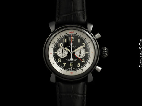 Waltham Lone Eagle GMT Large Lindbergh Inspired Aviator’s Chronometer Chronograph, Limited Production - PVD