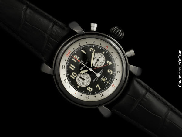 Waltham Lone Eagle GMT Large Lindbergh Inspired Aviator’s Chronometer Chronograph, Limited Production - PVD