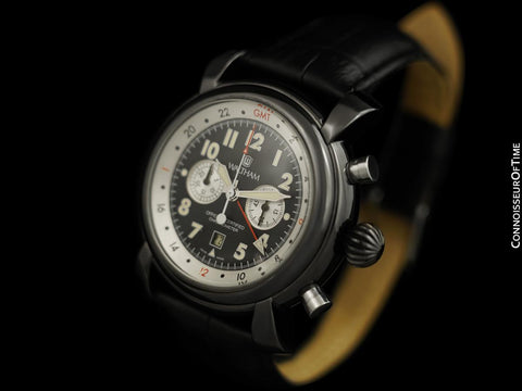 Waltham Lone Eagle GMT Large Lindbergh Inspired Aviator’s Chronometer Chronograph, Limited Production - PVD
