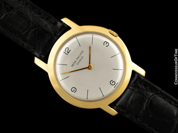 1950 Patek Philippe Vintage Mens Midsize Handwound Dress Watch, Ref. 2506/1 - 18K Gold