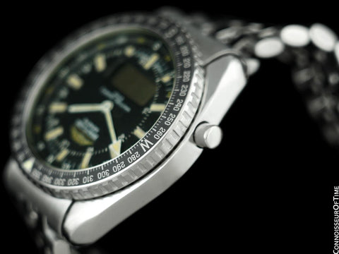 Breitling Pluton "Harrison Ford" Navitimer 2100 Chronograph Multifunction Military Pilots Watch - Stainless Steel