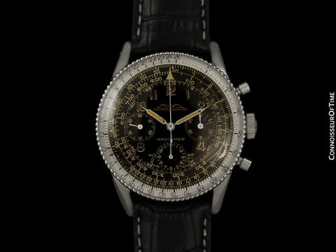 1959 Breitling Navitimer Vintage Aviator's AOPA Chronograph Watch - Stainless Steel