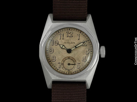 1932 Rolex Vintage Mens Possible Prototype Borgel / Taubert Cased Hermetic Watch - Stainless Steel