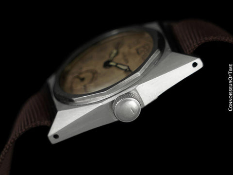 1932 Rolex Vintage Mens Possible Prototype Borgel / Taubert Cased Hermetic Watch - Stainless Steel
