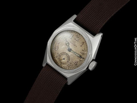 1932 Rolex Vintage Mens Possible Prototype Borgel / Taubert Cased Hermetic Watch - Stainless Steel