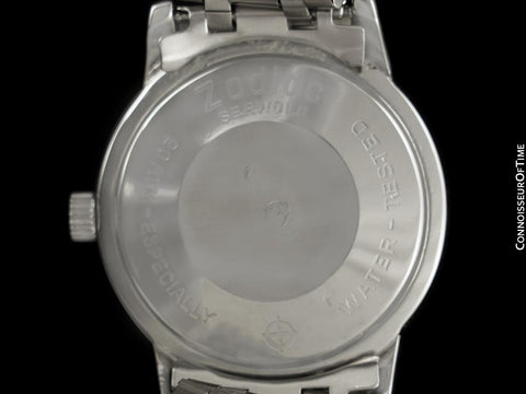 1970's Zodiac Sea Wolf Vintage Vietnam Era Divers Watch - Stainless Steel