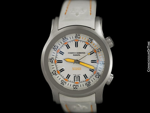 2009 Cuervo y Sobrinos Robusto Buceador Large Steel Divers Watch Ref. 2806-1BA – Papers