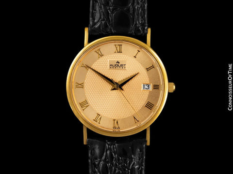 August Steiner 14K Gold Watch - Personally Owned & Worn By Don McLean with Two COAs