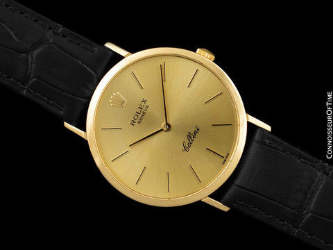 Rolex Cellini Mens 18K Gold Ref. 4112 Handwound Dress Watch - 18K Gold