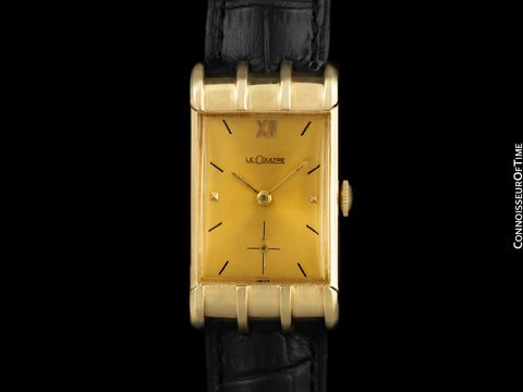 1951 Jaeger-LeCoultre Vintage Mens Watch, Rare Model, 14K Gold - The Mitchell