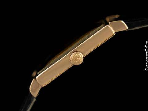 1966 Patek Philippe Vintage Mens Ultra Thin 18K Rose Gold Gondolo Watch, Ref. 3503 - Papers