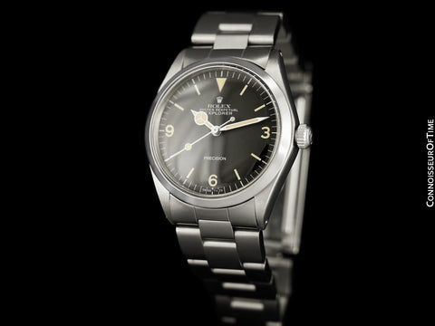 1974 Rolex Oyster Perpetual Explorer Tribute Ref. 5500 Classic Vintage Mens Watch - Stainless Steel