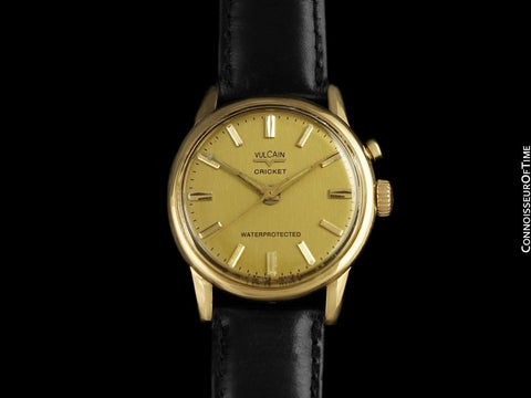 1950's Vulcain Cricket Vintage Mens "Watch of Presidents" - 18K Gold