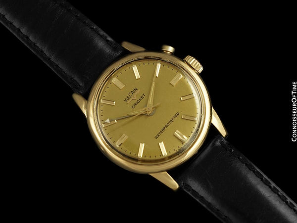 1950's Vulcain Cricket Vintage Mens "Watch of Presidents" - 18K Gold