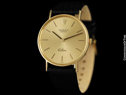 1973 Rolex Cellini Vintage Mens Handwound Ref. 3833 Watch - 18K Gold
