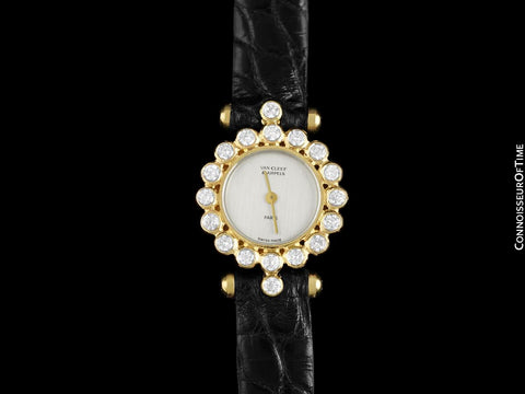 Van Cleef & Arpels VCA Rare Ladies Cocktail Watch - 18K Gold & Factory Set Diamonds