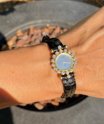 Van Cleef & Arpels VCA Rare Ladies Cocktail Watch - 18K Gold & Factory Set Diamonds