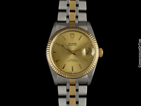 1998 Tudor (Rolex) Prince Date Mens Ref. 74033 Watch - Stainless Steel & 18K Gold