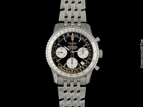 Breitling Navitimer 42 Mens Chronograph Stainless Steel Ref. A23322 Watch - Boxes & Papers