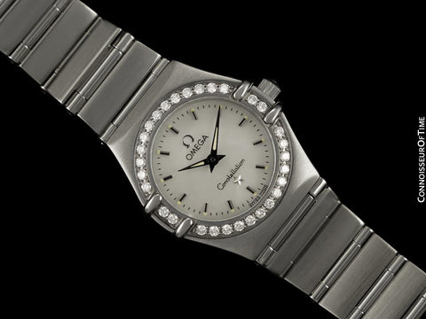 Omega Ladies Constellation 95 My Choice Mini Watch - Stainless Steel & Omega Factory Diamonds