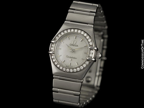 Omega Ladies Constellation 95 My Choice Mini Watch - Stainless Steel & Omega Factory Diamonds