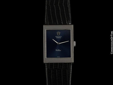 1973 Rolex Cellini Vintage Mens Handwound Watch, Ref. 4014 - 18K White Gold