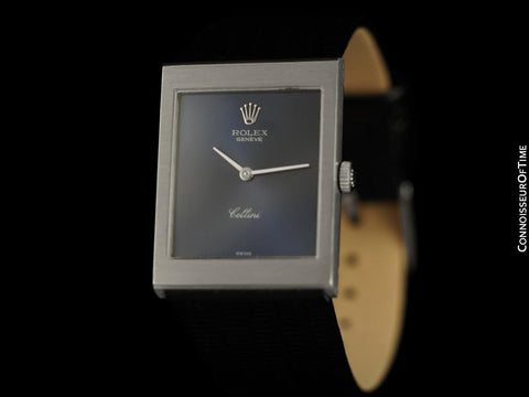 1973 Rolex Cellini Vintage Mens Handwound Watch, Ref. 4014 - 18K White Gold