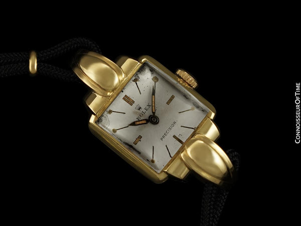 1948 Rolex Vintage Ladies Luminous Dial Dress Watch - 18K Rose Gold