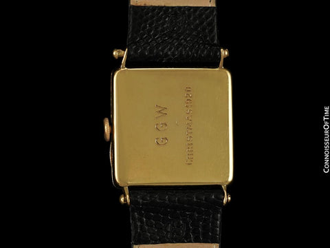 1920 Bernard Poitevin #1 (Like Audemars Piguet) Vintage Mens Officers 18K Gold Watch - Ultra Rare
