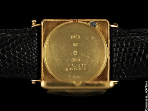 1920 Bernard Poitevin #1 (Like Audemars Piguet) Vintage Mens Officers 18K Gold Watch - Ultra Rare