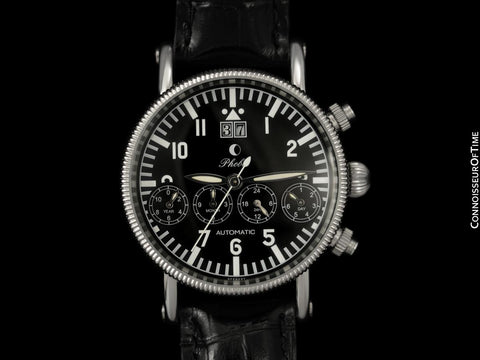 Personally Owned & Worn By Don McLean with Two COAs - Phobos Germany Pilots Triple Date Watch