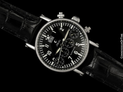 Personally Owned & Worn By Don McLean with Two COAs - Phobos Germany Pilots Triple Date Watch
