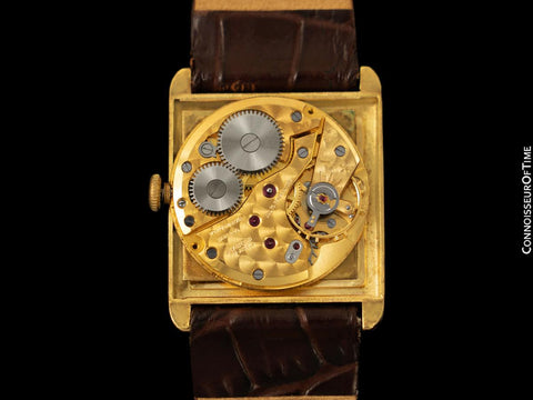 1960's Moviga Marvin Hime Vintage 18K Gold Mens Watch - Owned & Worn by Richard Chambelain