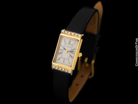 Tiffany & Co. Ladies Classic Dress Watch - 14K Gold & Diamonds