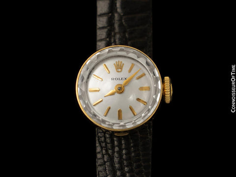 1960's Rolex Chameleon Vintage Ladies Watch with Interchangeable Bands - 18K Gold