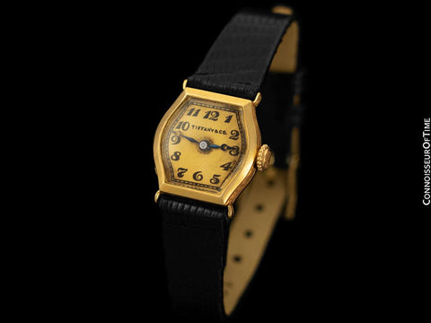1920's Tiffany & Co. Ladies Art Deco Vintage Watch - 18K Gold