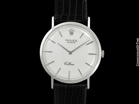 1967 Rolex Cellini Vintage Mens Handwound Ref. 3601 Watch - 18K White Gold