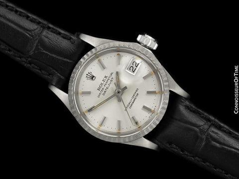 1967 Rolex Datejust (President) Ladies Vintage Watch with Silver Dial - 18K White Gold