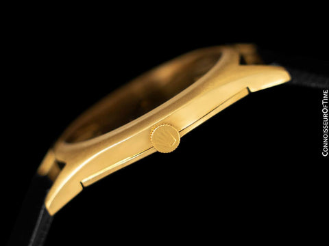 1974 Rolex Cellini Vintage Mens Handwound TV Watch with Bronze Dial, Ref. 3806 - 18K Gold