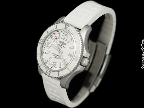 Breitling Superocean 42 Large Unisex Diver Automatic White Watch, Stainless Steel - A17366