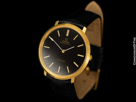 1968 Omega Vintage De Ville Mens Full Size Automatic Watch - 18K Gold Plated & Stainless Steel