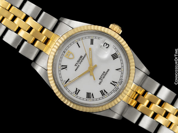Tudor (Rolex) Prince Oysterdate Mens Ref. 75203N Watch - Stainless Steel & 18K Gold