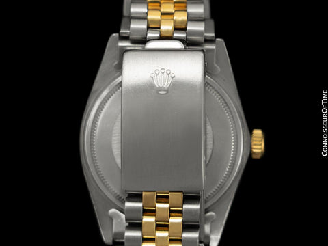 Rolex Vintage Mens 2-Tone Quick-Set Datejust Ref. 16013 - Stainless Steel & 18K Gold