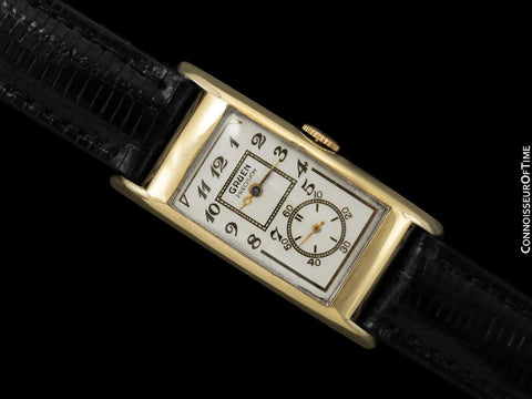 1940 Gruen Vintage Techni - Quadron / Rolex Prince Watch, 14K Gold-Filled - Doctor's Watch