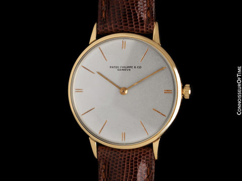 1970 Patek Philippe Vintage Mens Handwound Ref. 3468 18K Gold Dress Watch