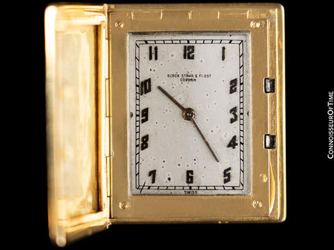 1930's Vacheron & Constantin / Verger Art Deco Book Form Watch - 18K Gold, Enamel & Diamonds