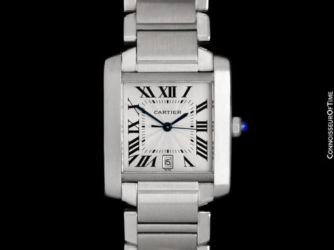 Cartier Tank Francaise Mens Automatic SS Steel W51002Q3 Watch