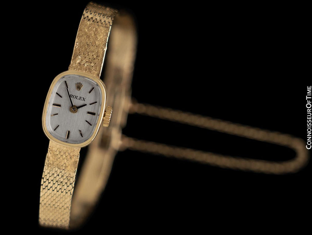 1960's Rolex Vintage Ladies Bracelet Dress Watch - 14K Gold ...