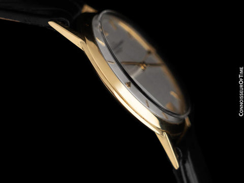 1960's Ulysse Nardin Vintage Mens Handwound Crosshair Dial Watch - 18K Gold