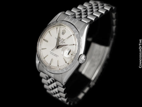 1959 Rolex Vintage Mens Early Datejust, Ref. 6605 - Stainless Steel